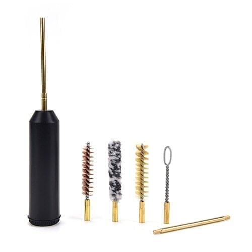 7Pcs/Set Hand Rod Brush Pocket Size Pistol Cleaning Kit For Pistols Cal.38/357/9Mm Outdoor Cleaning Tools