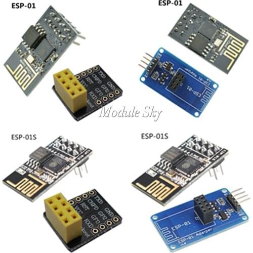 ESP8266 ESP-01S ESP-01 WiFi Wireless Transceiver Module+Breakout Breadboard Adapter wireless Serial Circuit Board For Arduino