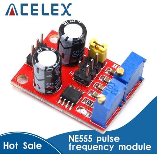 NE555 pulse frequency, duty cycle adjustable module,square/rectangular wave signal generator,stepping motor driver