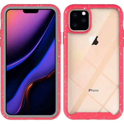 For Apple iPhone 11 2019 Case Soft TPU edge+Hard PC Matte Transparent protective Cover Case for iPhone 11 Pro Max iphone11 11pro