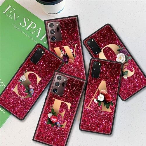 Phone Cover For Samsung Galaxy S20 FE S21 S10 S8 S9 S10e Note 20 Ultra 10 Plus 9 8 Soft Mobile Case Cute Fashion Letter