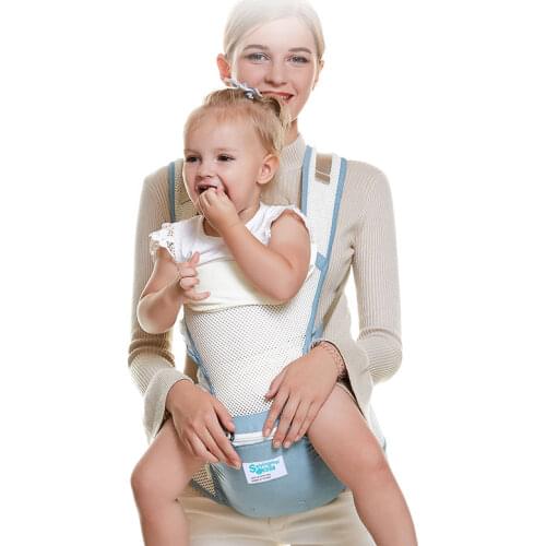 Saiyingmei Ergonomic Baby Carrier Breathable Infant Carrier Kangaroo Baby Wrap Sling Baby Waist Stool 0-3 Years old