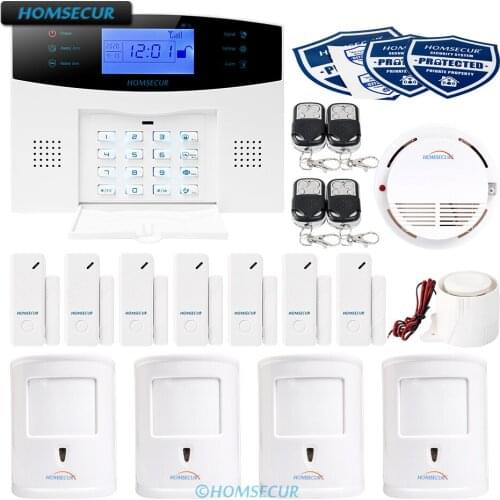 HOMSECUR Wireless&Wired GSM SMS Autodial Home House Alarm System+IOS/Android APP
