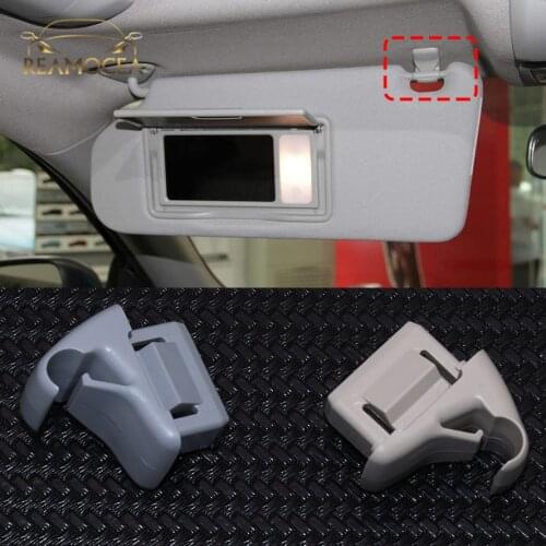 Reamocea MR654343 Gray Sun Visor Hook Clip Bracket Hanger fit for Mitsubishi ASX 2012-2015 2016 Lancer EVO 10 Car Accessories