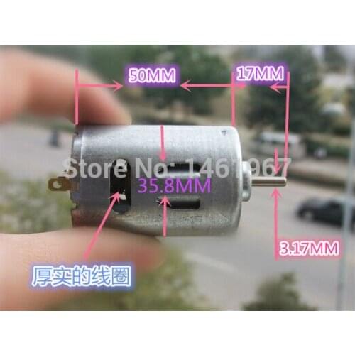 Metal back cover 540 DC motor powerful magnetic drill Cars 12V1W turn