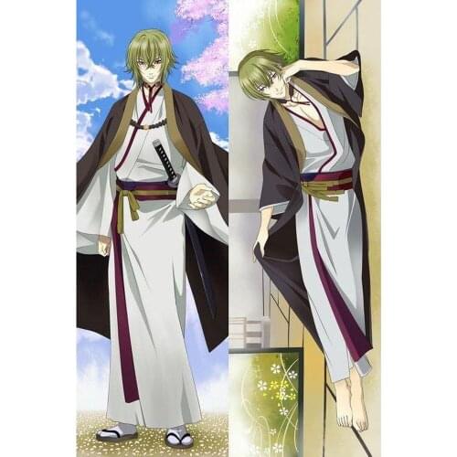 Male Japanese Customize Anime Hakuouki Kazama Chikage Throw Otaku Dakimakura Gifts Bedding Hugging Body Pillow Case 150x50 CM