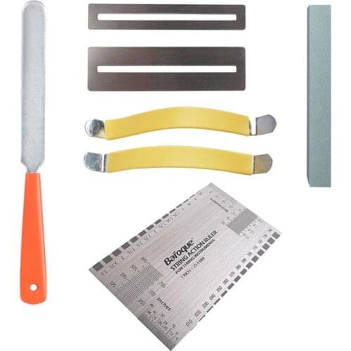 Guitar Repair Tools Set Guitar polish file String Spreaders String action ruler