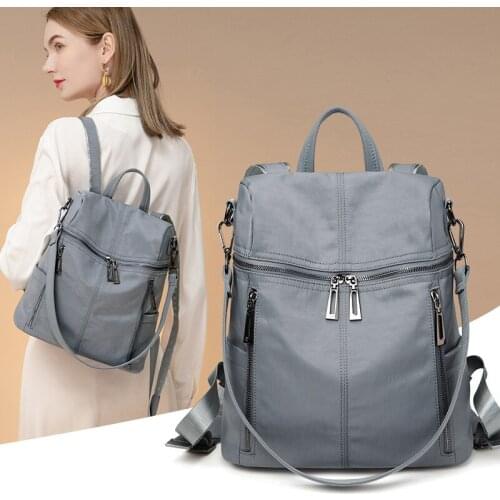 New Ladies' Oxford Backpack Fashion High-capacity Anti-theft Backpack Multi-purpose Backpack Travel Bag