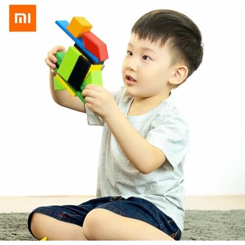 Authentic 2018 new millet meter child magnetic building block robot Motu magnetic toy brick designer magnetic toy for child HOT