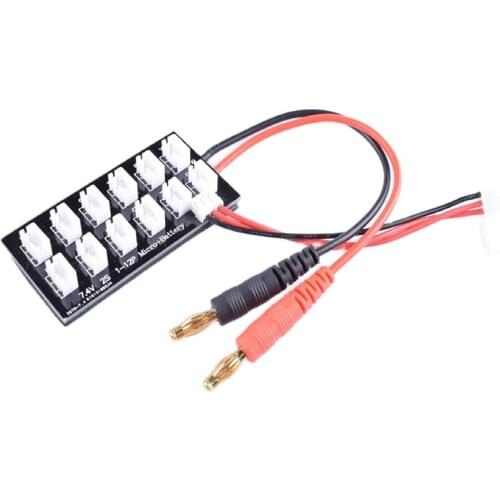 RC Parallel Board with Blade 130 X, mCP X BL, UMX Beast, Mig, Carbon Cub, and Sbach for battery charger