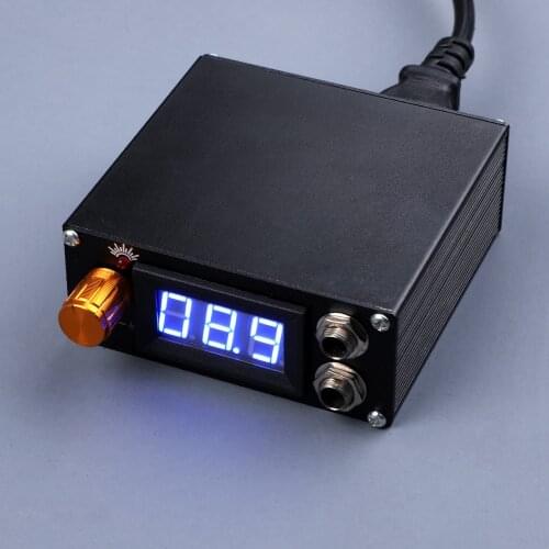 Professional Black Double LED Display Tattoo Power Supply Permanent Makeup For Tattoo Machine Tattoo Kits Supply