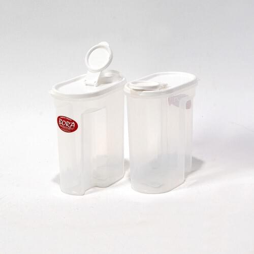Bora Plastic Storage Container 2'li Set 2 lt