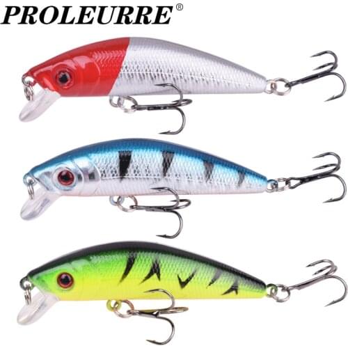 Proleurre Crazy Wobblers Fishing Lure 7cm 7.5g Sinking Minnow Swimbaits 3D Eyes Plastic Artificial Bait Crankbait Pesca Tackle
