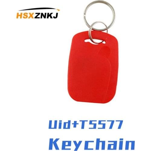 50/100pcs IC+ID Frequency RFID Keyfob 125KHZ T5577 EM4305 Access Card 13.56MHZ UID Rewritable Composite Key Dual Chip Tag