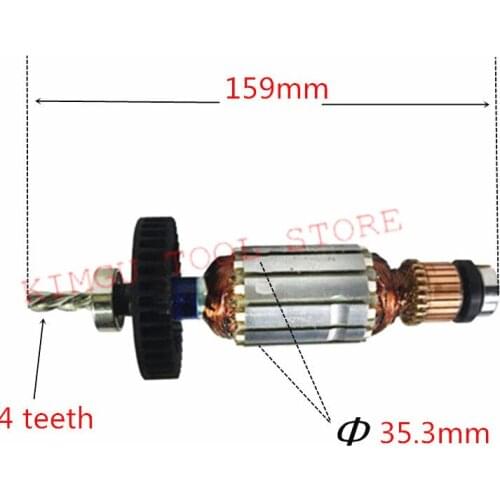 AC 220-240V Armature Motor Rotor 518171-4 518154-4 Replacement for MAKITA HP1631 HP1631K HP1630 515309-2 rotor Electric Trimmer