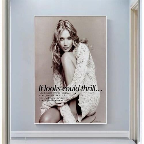Silk Cloth Wall Poster Jodie Kidd Sexy Model Star Art Home Decoration Gift