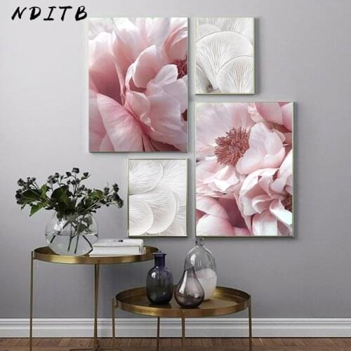 Scandinavian Decoration Botanical Poster Mushroom Flower Canvas Print Nordic Wall Art Painting Decorative Picture Home Decor