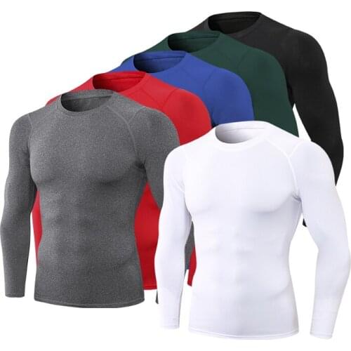 Thermal Underwear For Men Pajamas Thermo Sport Shirt Quick Dry Compressed Underwear Tight Bodybuilding Shirts Workout Clothes