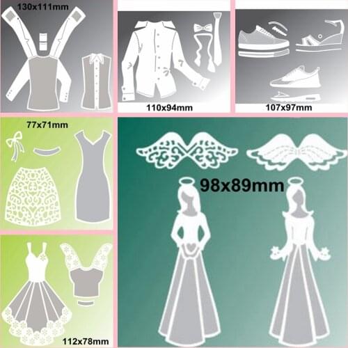 Formal Dress DIY Metal Cutting Dies Alphabet Handmade Decoration Embossing Stencil Card Album Making Craft Scrapbooking