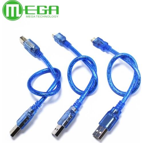 30cm USB Cable UNO R3 / Mega 2560 R3/ ADK USB-A to USB-B for arduino NodeMcu