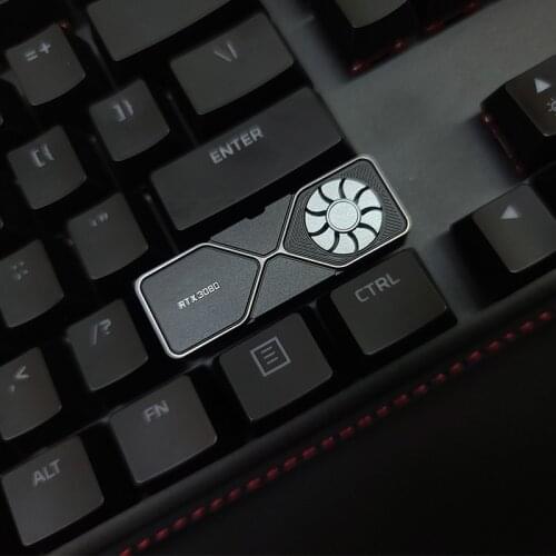 Holyoops GRAPHICS CARD RTX3080 2.75u Right Shift Artisan Keycap CNC anodized aluminum Compatible Cherry MX switch