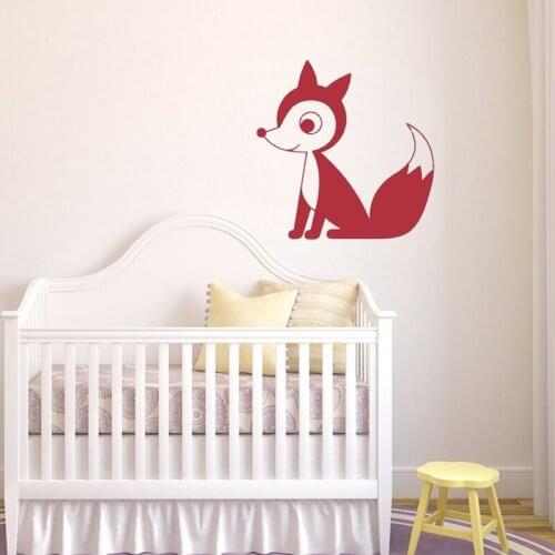 Tribal Fox Vinyl Wall Decal Nursery Decor Woodland Animal Wall Stickers For Kids Nursery Room Home Decoration L71