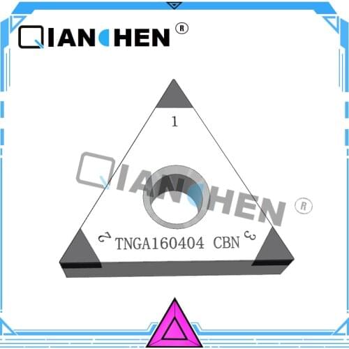 Qian Chen NEW 2PCS PCD/CBN Turning Inserts TNGA160404 08 12 CNC PCD Diamond Inserts For Lathe Tools