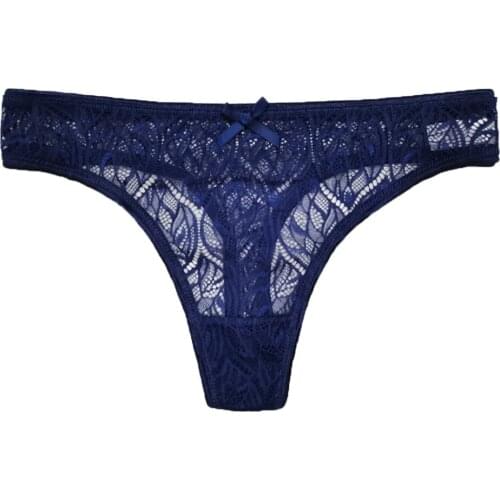 Women Sexy full Lace G-String Panties seamless Transparent Thong cozy Lace Briefs g thongs Underwear Lingerie M L XL 1 Pcs/ Set