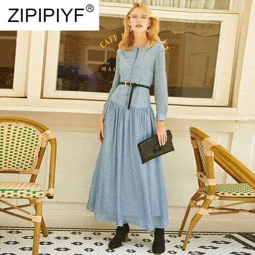 ZIPIPIYF Summer Dresses In A Cage