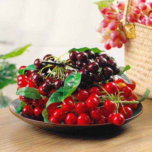 050 Imitation cherry branches string cherry fake cherry string, fake fruit