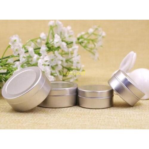 1000pcs/lot Free Shipping 20g empty aluminium cream jars,cosmetic case jar,20ml aluminum tins, metal lip balm container