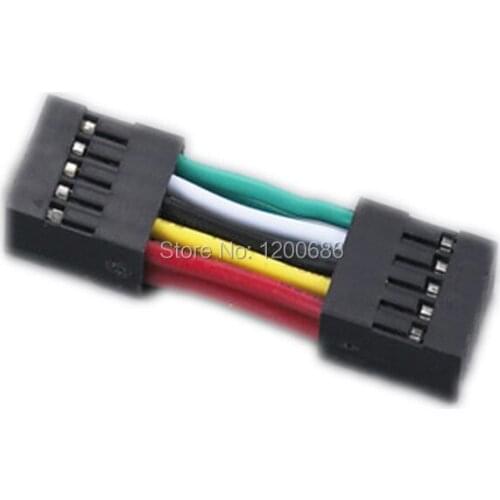 1007 22AWG 5CM 10P 2.54 mm Female to Female Dupont Line Wire jumper DuPont 2.54mm wire cable 2*5pin pitch 2.54mm