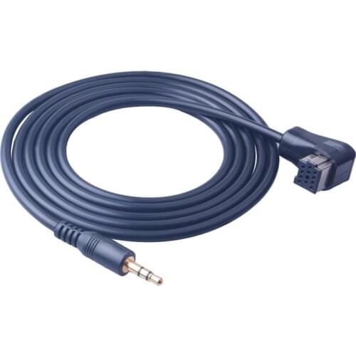 3.5mm Car Radio Audio Aux Cable MP3 Input Adapter for Pioneer Headunit IP-BUS In Port Car Stereo