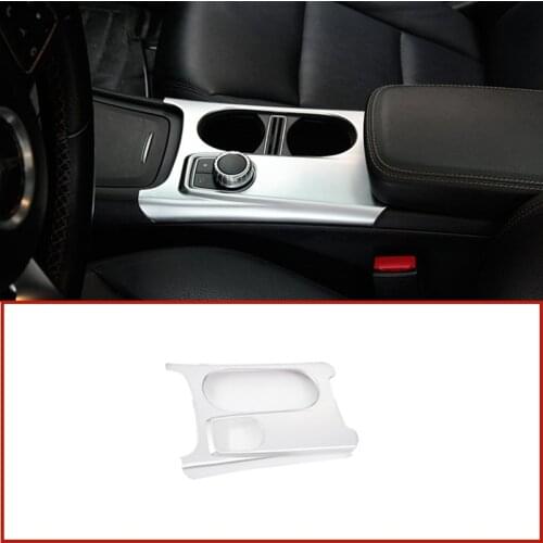 ABS Chrome Cup Holder Cover Trim For Mercedes Benz A/GLA/CLA Class C117 W176 X156 2012-2018 AMG Car Accessory LHD & RHD