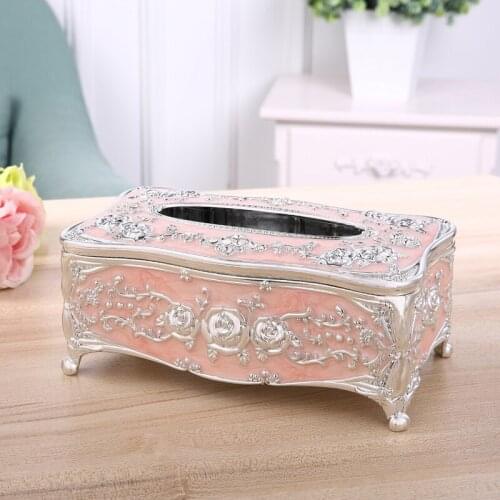 Acrylic Tissue Box Universal Luxury European Paper Rack Office Table Accessories Home Office KTV Hotel Car Facial Case Holder