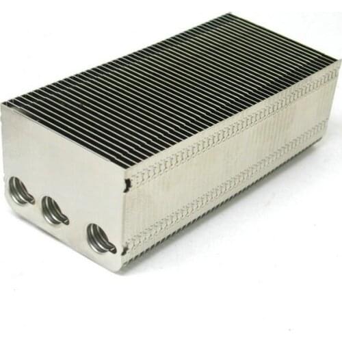 Aluminum fin with 3 holes for heat pipe(6mm diameter)