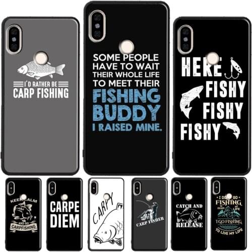 Carp Fishing Quotes Case For Xiaomi Redmi Note 9S 9 Pro 8T 8 Pro 7 Cover For Redmi 9 9A 9C 8 8A K30 Ultra 10X