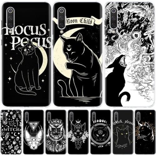 Witch And Cat Colorful Cute Silicon Phone Case For Xiaomi Redmi Note 10 9 8 9S 8T 7 6 5 6A 7A 8A 9A 9C Pro Customized Cover Coqu