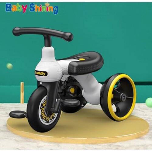 Baby Shining Children Tricycle Balance Bike Kids Scooter Baby Walker High Quality Concept Wheel Design Original for 1-6Y