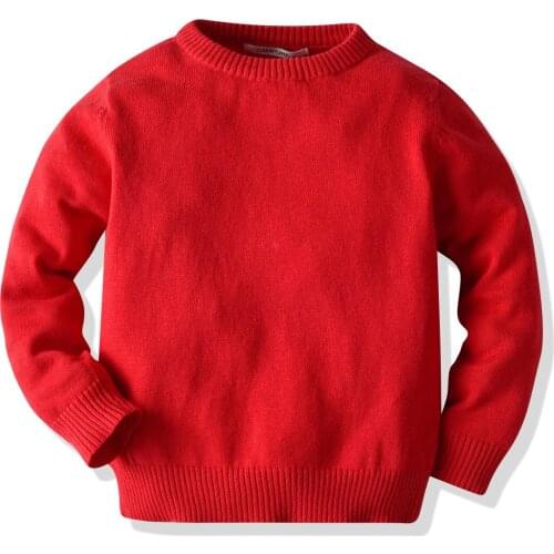 Children Baby Boy Girl Knitted Sweater Autumn Spring Toddler Kids Pullover Solid Sweater Clothing Knitwear
