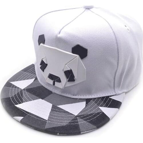 Hip Hop Cap With Adjustable Back Closure Woman Man Flat Brim Cartoon Cotton Hat Headwear Outdoor Sports Wear Accessories