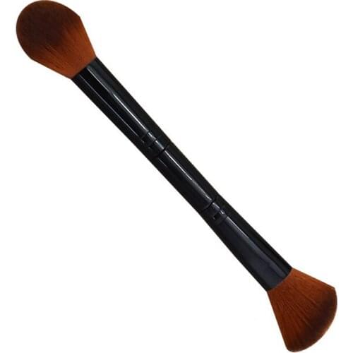 Makeup Brush Single Double-headed Makeup Brush Blush Brush Highlighting Brush Gentle Not Easily Stick Cheeks Makeup Wholesale