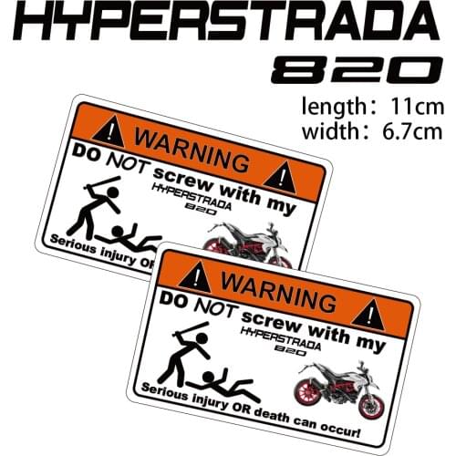 KODASKIN Motorcycle Cheap 2D Creative Warning Sticker Decal for DUCATI hyperstrada 820