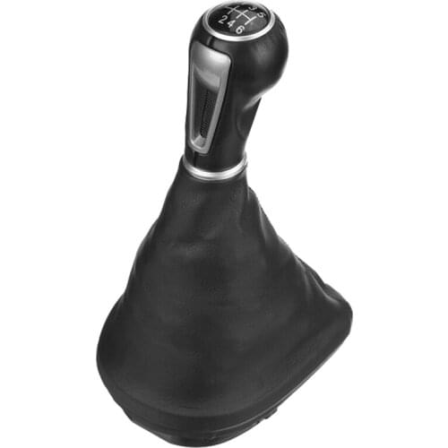 Car Leather Gear Shift Knob Frame Gear Lever Dust Boot Cover for Seat Leon II/Toledo III Altea XL