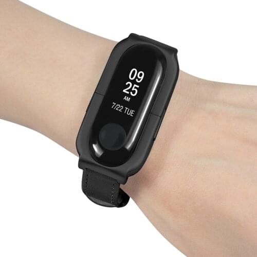 Leather Buckle Wrist Watch Band Strap Belt for Xiaomi Mi Band 3