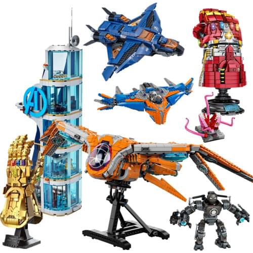 New MARVEL AVENGERS THANOS Infinity Glove Gauntlet Infinity Stone 76191 Endgame Gauntlet Glove DIY Toys Kid Gift