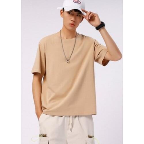 Obrix Male Loose Light T-Shirt Summer O-Neck Short Sleeve Mens Casual Cool Comfy Basic T-Shirt For Everyday