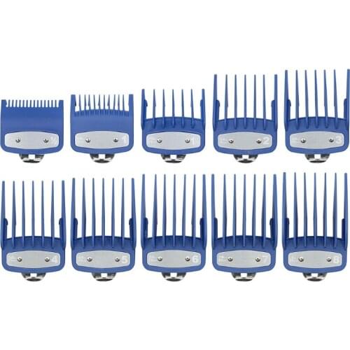 8pcs/10pcs 1.5mm-25mm Barber Shop Styling Guide Comb Set Hair Trimmer Attachment Hairdresser Clipper 27RC