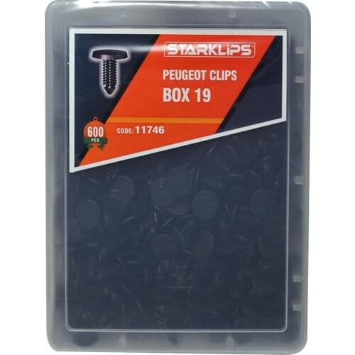 Clip Set 600 Piece 6992 95 Peugeot Box 19 + Car fastener for-Push Pin-Trim Rivet