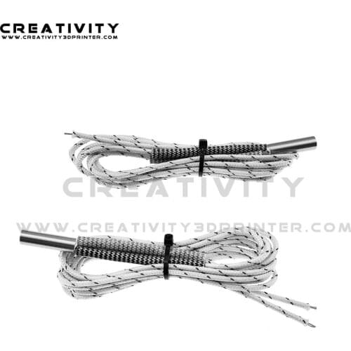 3D Printer Parts hotend Heating Tube 12V/24V 50W High Temperature 6*20mm hot end Heated block Cartridge Heater 1M Line length